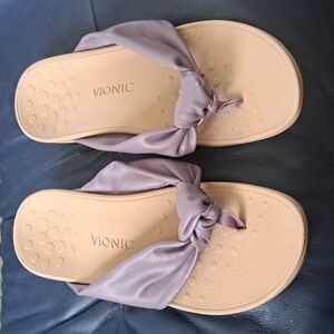 Vionic Women's Pacific Rosalind Thong Wedge Walking Sandal Size 9 Nwot